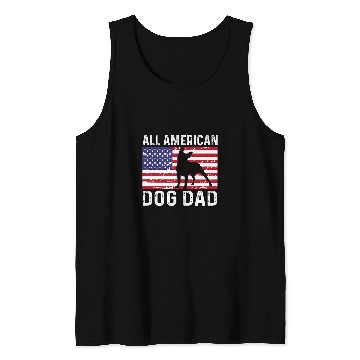 Discover Boston Terrier Pet Distressed Patriotic All American USA Flag 2 Tank Tops