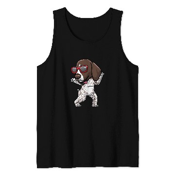 Discover German Shorthaired Pet Dancing German Shorthaired Pointer Dog Deutscher 3 Tank Tops