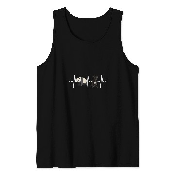 Discover Cane Corso Pet Panda Cane Corso Heartbeat Tank Tops