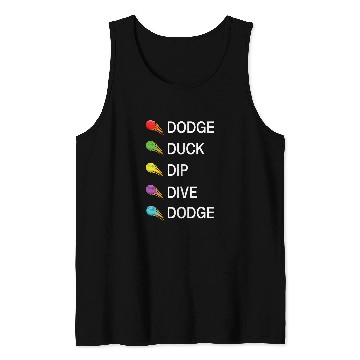 Discover Sport Dodgeball Duck Dip Dive dodges Dodgeball 2 Tank Tops