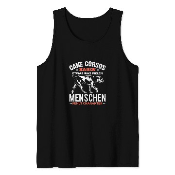 Discover Cane Corso Pet Character Funny Saying Tank Tops