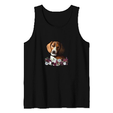 Discover Foxhound Pet Dog Floral Tank Tops