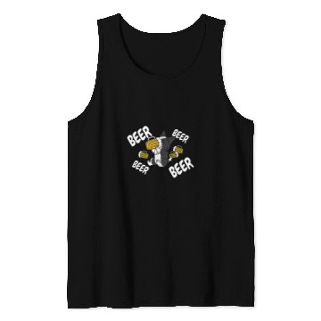 Discover Border Collie Pet Beer Border Collie Tank Tops