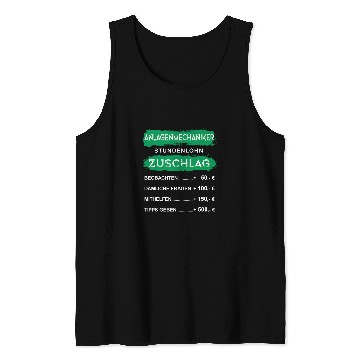 Discover Funny Plant Mechanic with German Text Shrhrhrswag  Hourly Tank Tops
