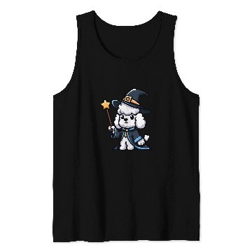 Discover Poodle Wizard Funny Dog Magic Tank Tops