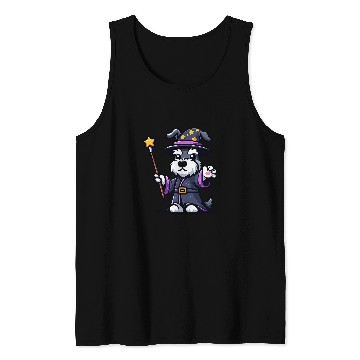 Discover Schnauzer Wizard Funny Dog Magic Tank Tops