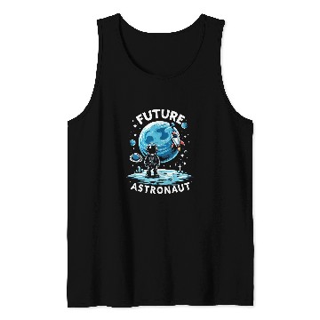 Discover Astronaut For Kids Planets Space Science Astronomy Tank Tops