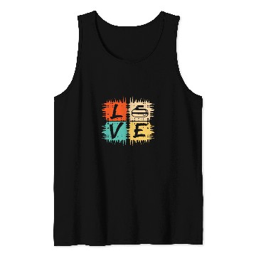 Discover Retro Love Curling Stone Curling Player Winter Sports Tank Tops