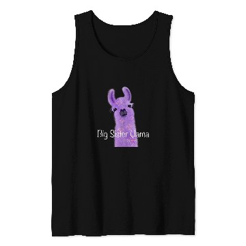 Discover Llama Pet Big sister llama design Tank Tops