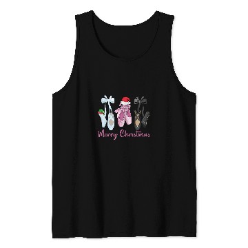 Discover Merry Christmas Nutcracker Ballet Dance Ballerina Christmas Tank Tops