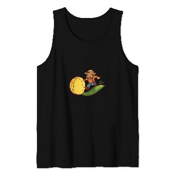 Discover Farmer Chasing Cheese Design Dairy Farmer Tank Tops
