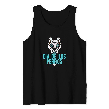 Discover Pitbull Pet Sugar Skull Mexican Dog Dia De Los Muertos Halloween 2 Tank Tops