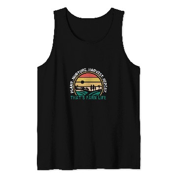 Discover Plant Nurture Harvest Repeat 2Thats Farm Life Retro Farmer Tank Tops