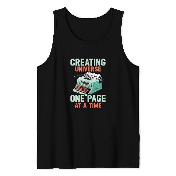 Discover Author Bookworm Novel Book Writer Journalist Literature 3 Tank Tops