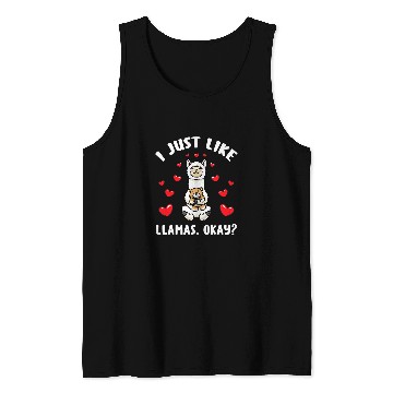 Discover Llama Pet Stuffed Animal Lama Alpaca Tank Tops