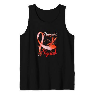 Discover ADHD Ribbon Warrior Support Squad Dragonfly ADHD Awareness Tank Tops