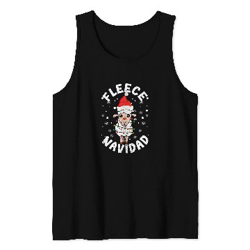 Discover Llama Pet Fleece Feliz Navidad Alpaca Llama Merry Christmas Cute xmass Tank Tops