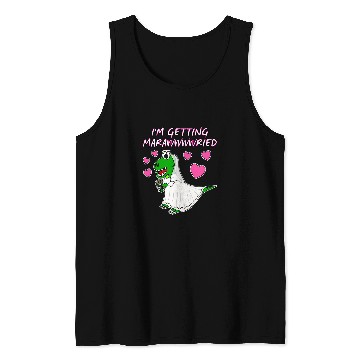 Discover Dinosaur Pet Im Getting Marawwwwried Bride Dinosaur Engagement Wedding Tank Tops