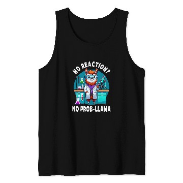 Discover Llama Pet No Probllama Llama Alpaca For Science Teacher Tank Tops