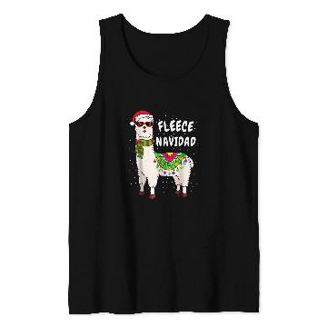 Discover Llama Pet Fleece Feliz Navidad Llama Christmas Cute xmass 9 Tank Tops