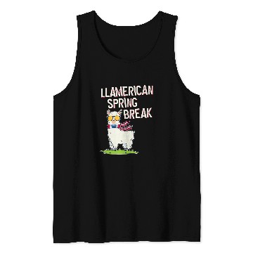 Discover Llama Pet Spring Break Tank Tops