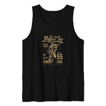 Discover vintages Biker Motorcycle tee Silhouette chopper tee Tank Tops