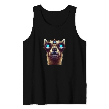 Discover Llama Pet Steampunk Alpaca 2 Tank Tops
