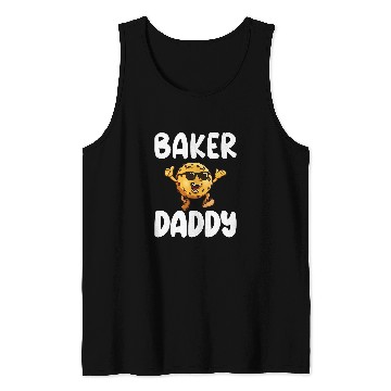 Discover Baker Dad Cookie Bakery Cookie Baker Daddy Tank Tops