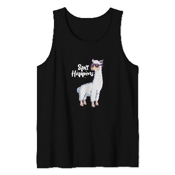 Discover Llama Pet Spit Happens Llama Alpaca Camelid Tank Tops