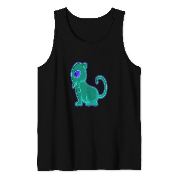 Discover Aliens UFO Space Cat Space Kitten EDM Melt Tank Tops