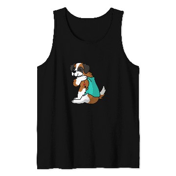 Discover I Love Dad Tattoo Saint Bernard Father Dog Tank Tops
