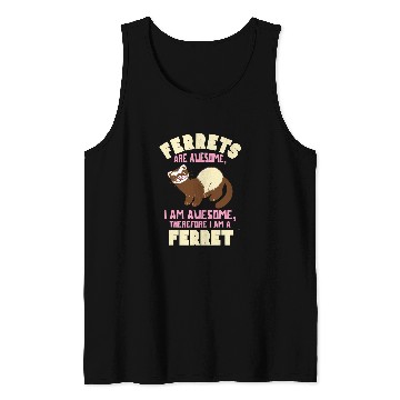 Discover Ferret Pet I am a Ferret 2 Tank Tops