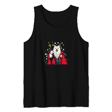 Discover Samoyed Wizard Funny Dog Magic Tank Tops