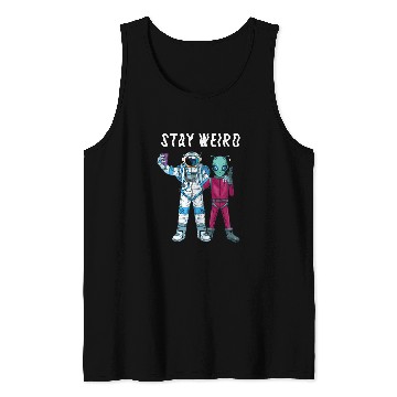 Discover Aliens UFO Stay Weird Alien 22 Tank Tops