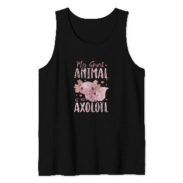 Discover Axolotls Pet Spirit Animal Mexican Salamander Walking Fish Grunge Tank Tops