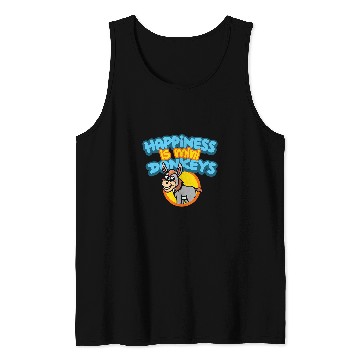 Discover Happiness Is Mini Donkeys Rancher Farmer Miniature Donkey Tank Tops