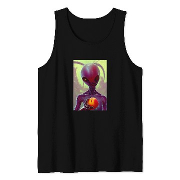 Discover Aliens UFO Loves Peach Tank Tops