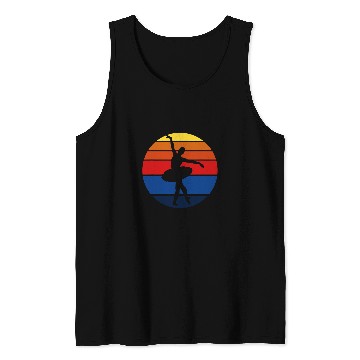 Discover Ballerina Young Lady Roses Dance Sunset Tank Tops