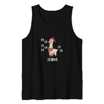 Discover Llama Pet Christmas llama Fa La La Tank Tops