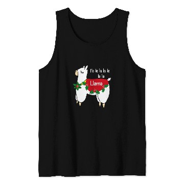 Discover Llama Pet Christmas Fa La La La xmass Tank Tops