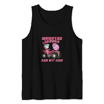 Discover Dinosaur Pet Easter T rexs Riding Monster Trucks are my Jam Tank Tops