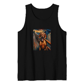 Discover Expressionist Artsy Vizsla Dog Artistic Vizsla Tank Tops