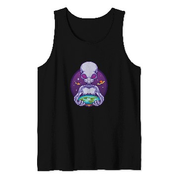 Discover Aliens UFO Flat Earth Tank Tops