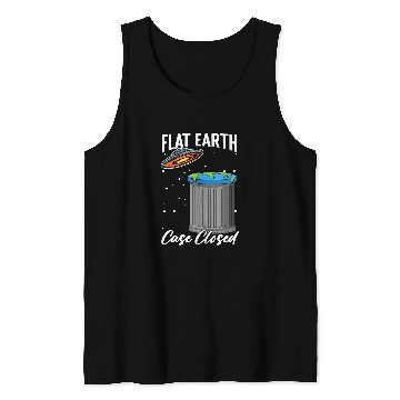 Discover Aliens UFO Flat Earth Alien Science Conspiracy Flat Earther Tank Tops