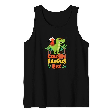 Discover Dinosaur Pet Cousin Saurus rexs Dinosaur Kids Tank Tops
