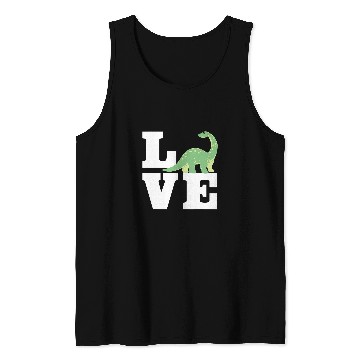 Discover Dinosaur Pet Love Brontosaurus Design Primeval Creatures Tank Tops