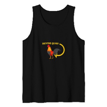 Discover Chicken Pet DEVINE QUOI Guess What Chicken Butt Tank Tops