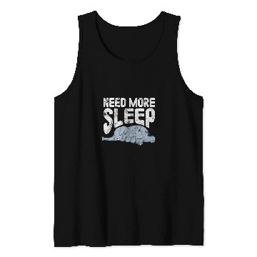 Discover Elephant Mammal Need More Sleep Elephant Zookeeper Sleeping Distressed Tank Tops