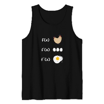 Discover Chicken Pet Derivative Function Math Teacher Fried Egg Derivative Chicken Tank Tops