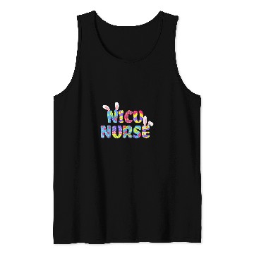 Discover NICU nurses Cute Bunny Ears Happy Easter Day Nursing Gifts Tank Tops